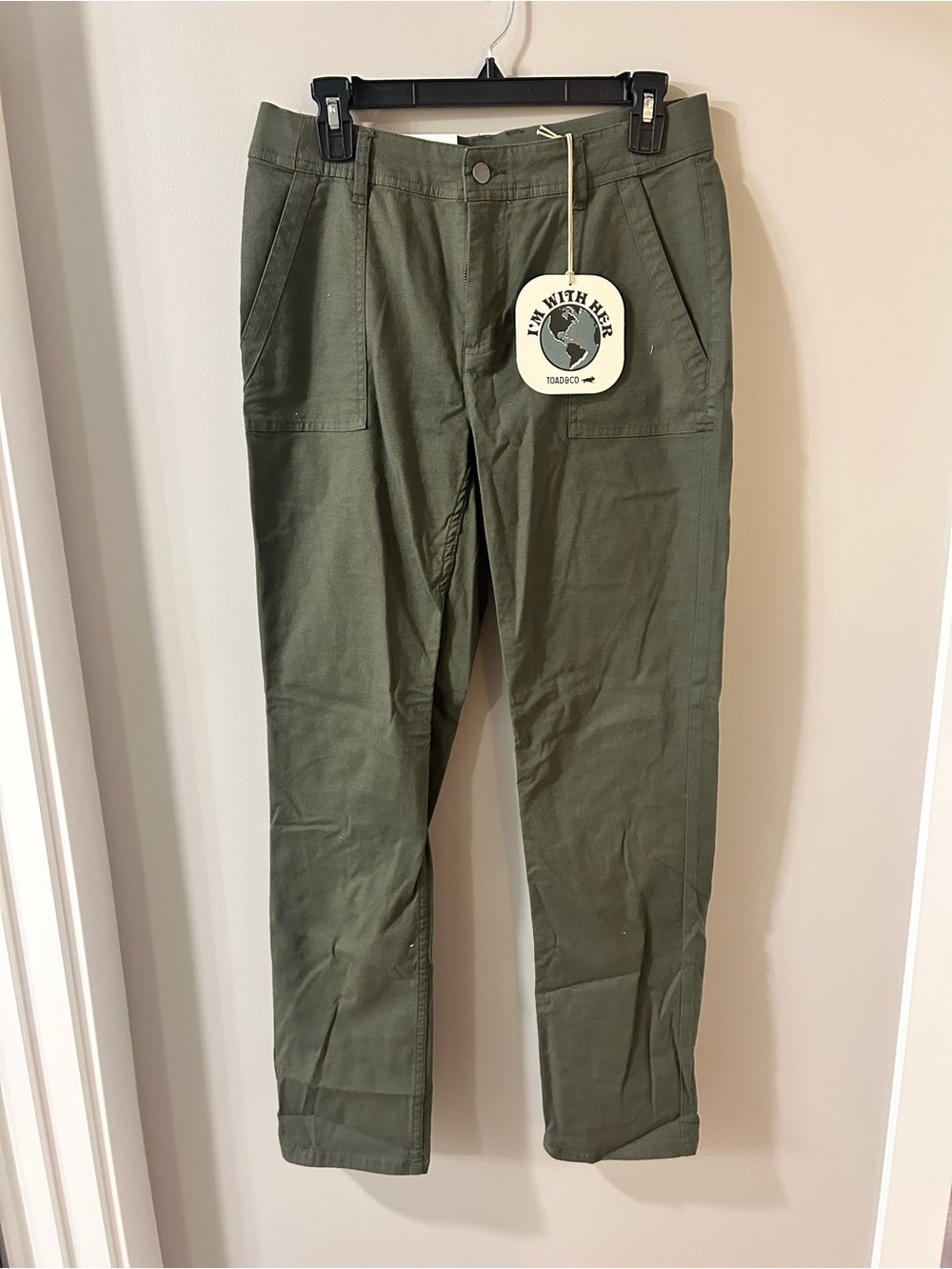 Toad&Co Olive Green Straight-Leg Women's Pants
